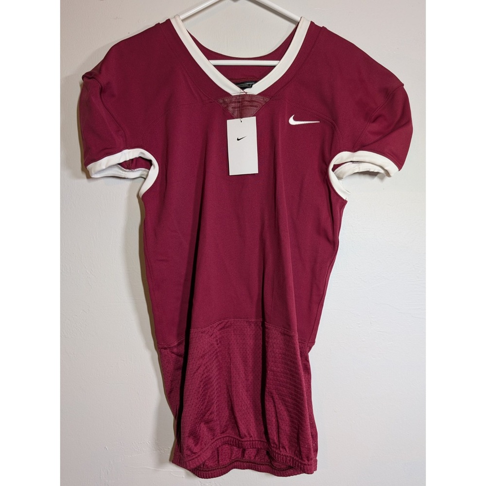 NIKE "VAPOR" MENS FOOTBALL JERSEY (LRG) NW/ $90 TAGS MAROON PRO CUT HIGH QUALITY